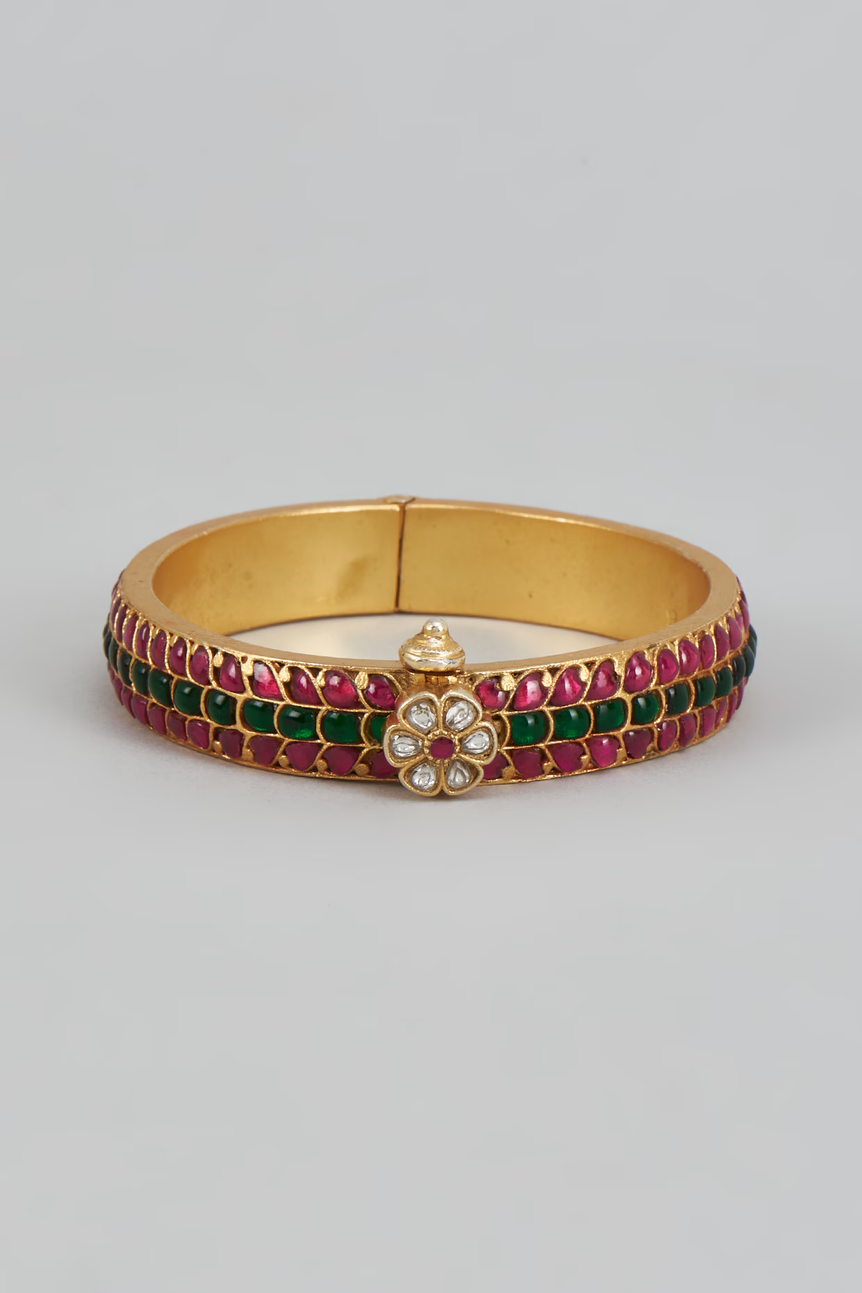Hariyali Kundan Bangle
