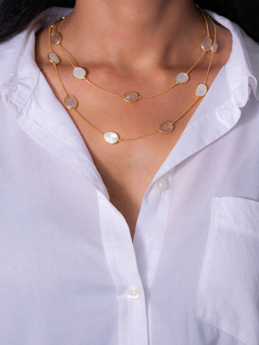 Mother of pearl Vera Link Chain