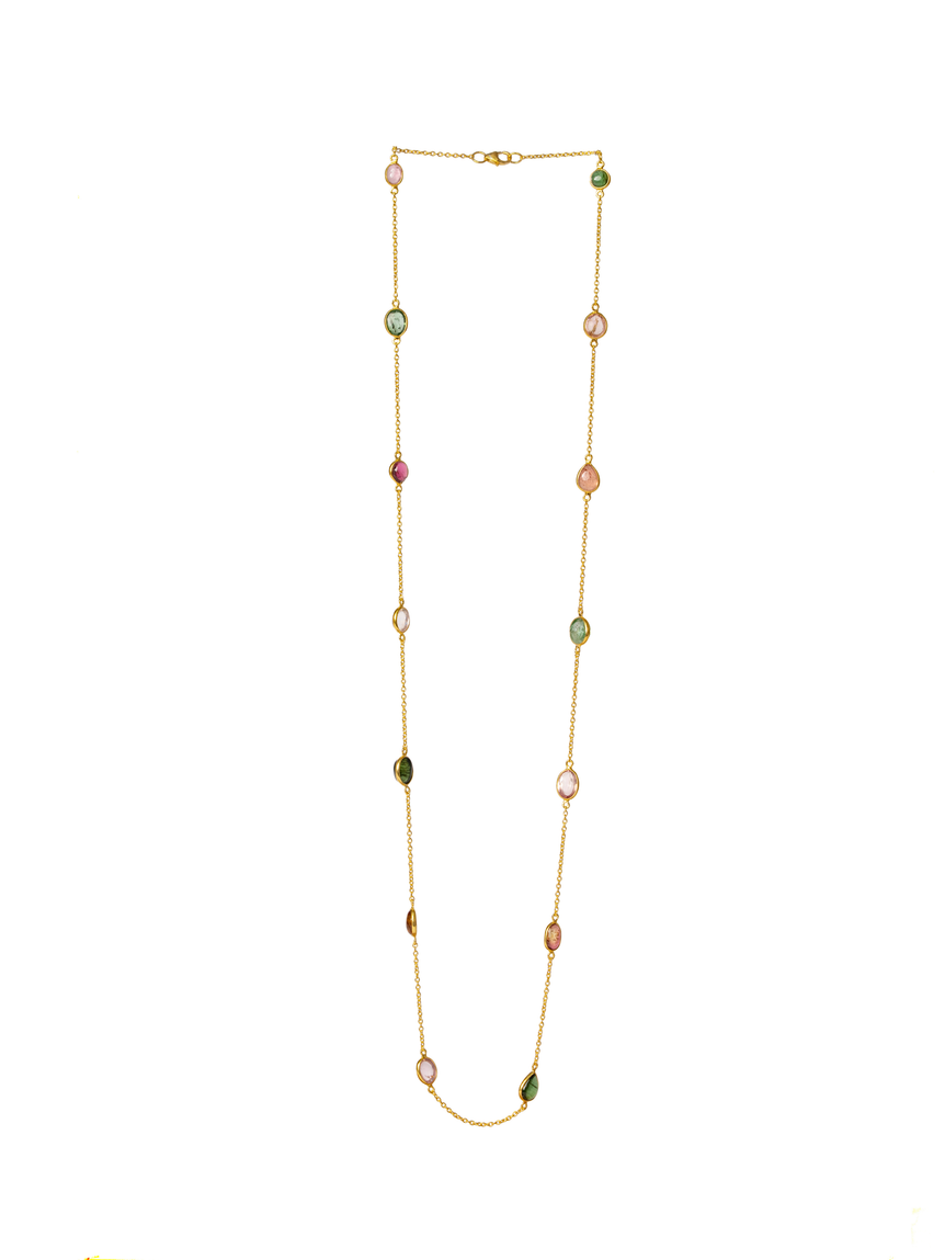 Verre Tourmaline Link Chain