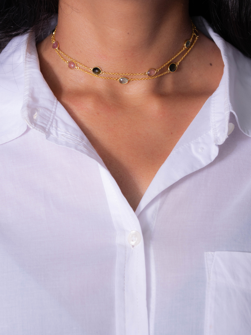 Solistice Tourmaline Link Chain