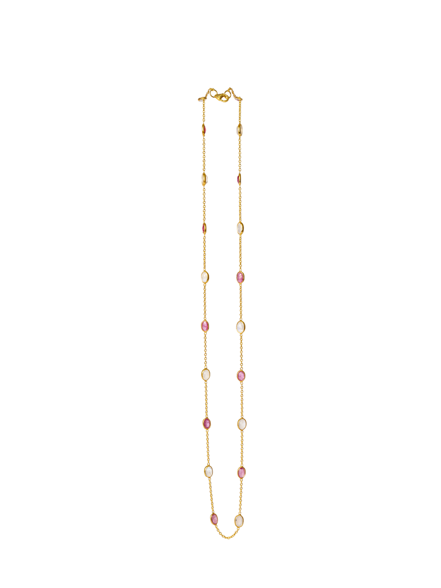 Ruby Moonstoone Chain
