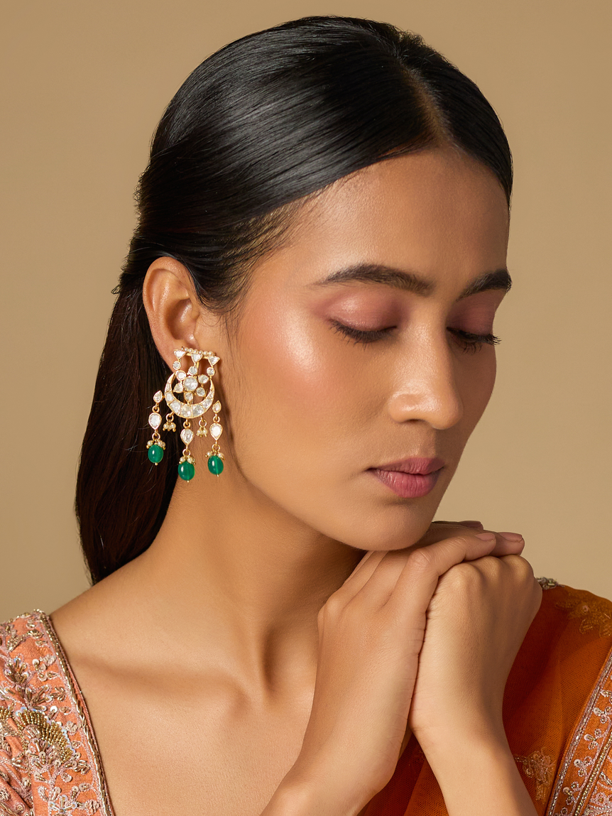 Phool Moissanite Earrings