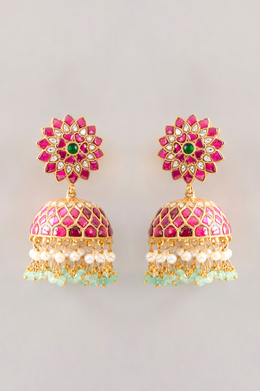 Dharini Kundan Jhumkas