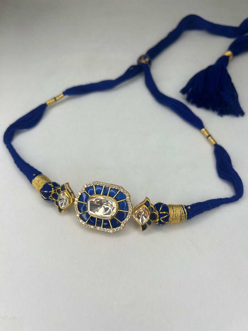 Siva Blue Moissanite Choker