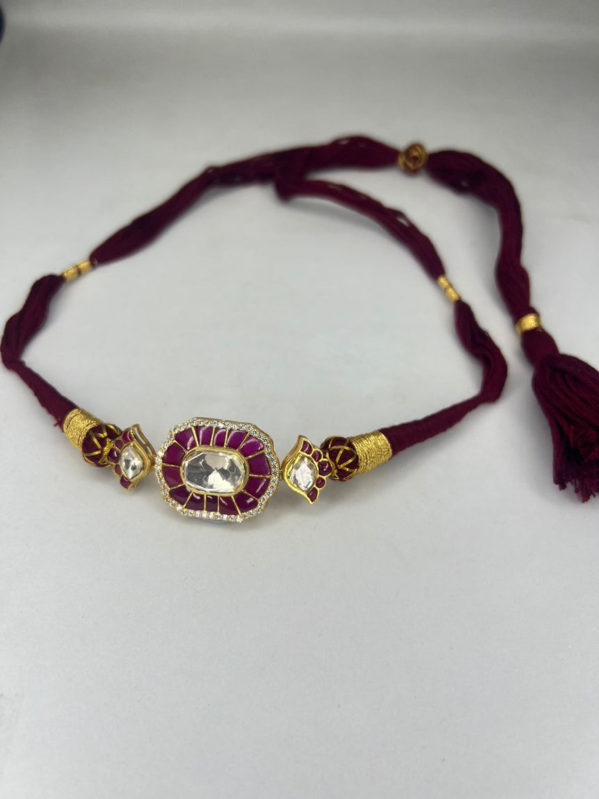 Siva Red Moissanite Choker