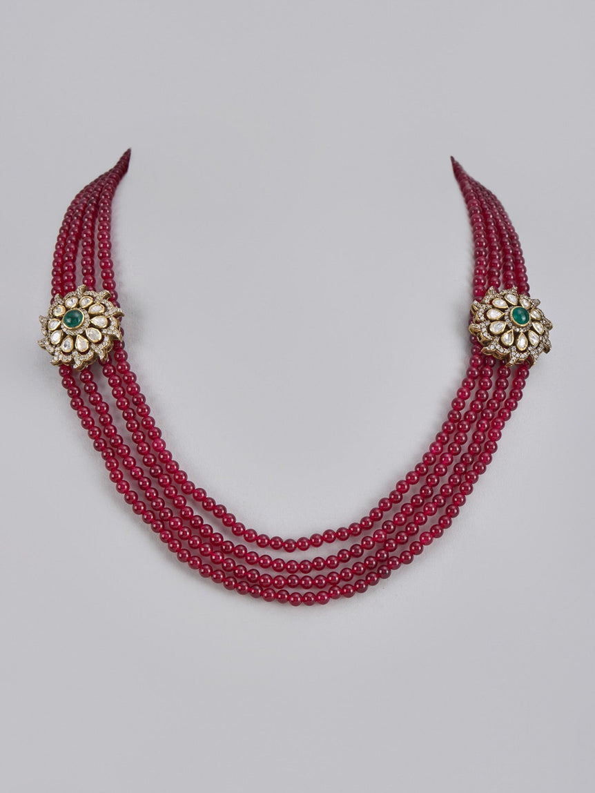 Sukhi Moissanite Bead Necklace