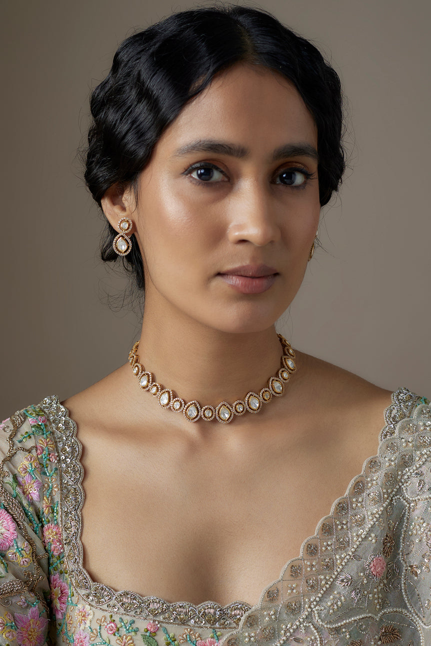 Taara Queen Moissanite Necklace Set