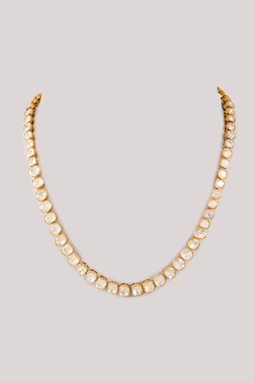 Classic Single Line Moissanite Necklace