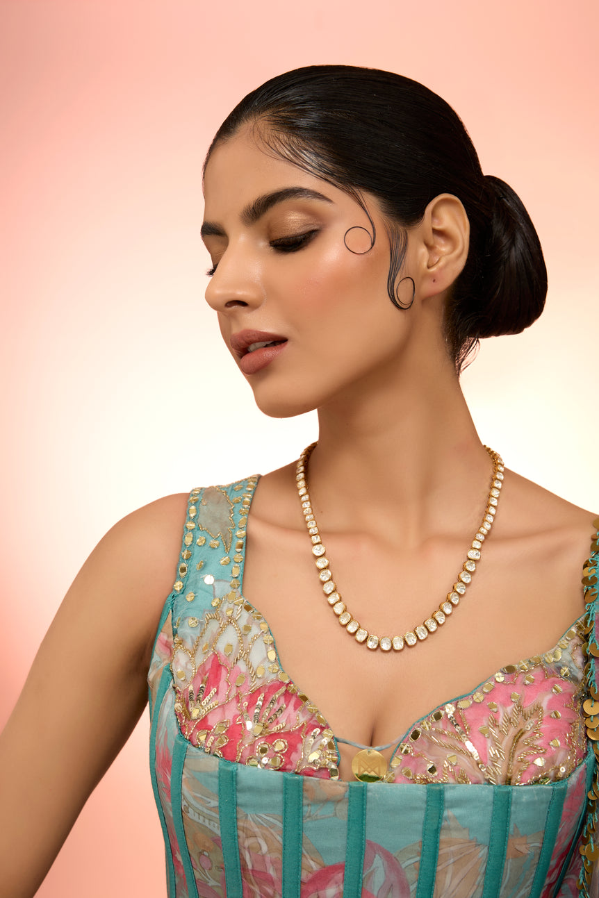 Classic Single Line Moissanite Necklace