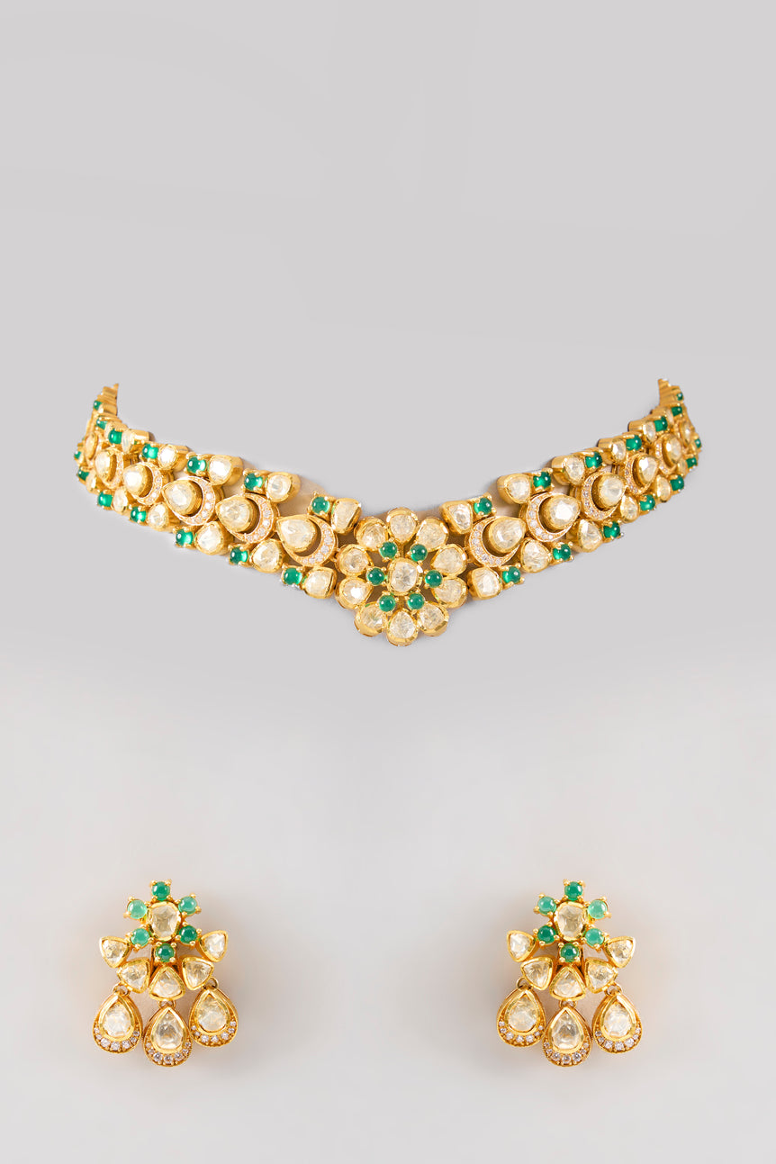 Shereen Moissanite Necklace set