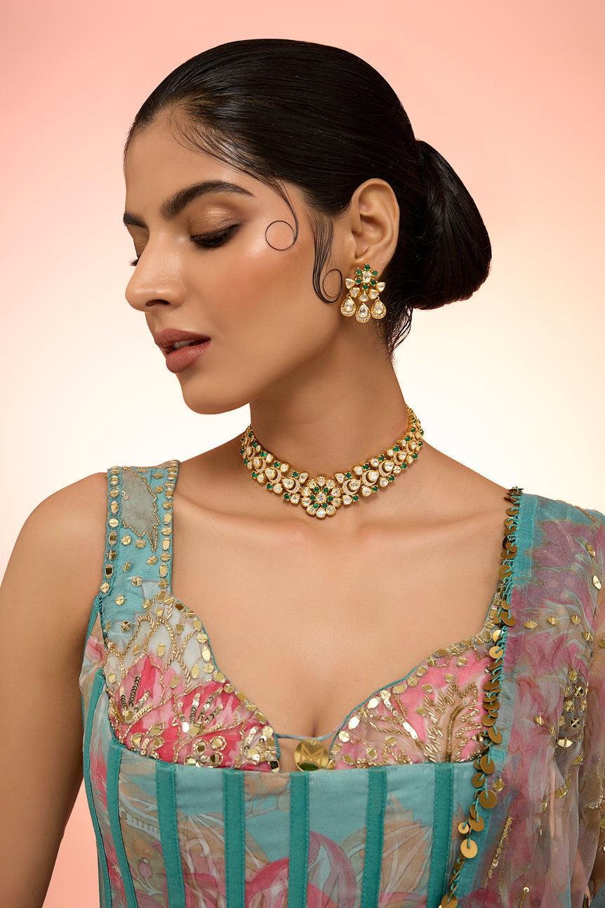 Shereen Moissanite Necklace set