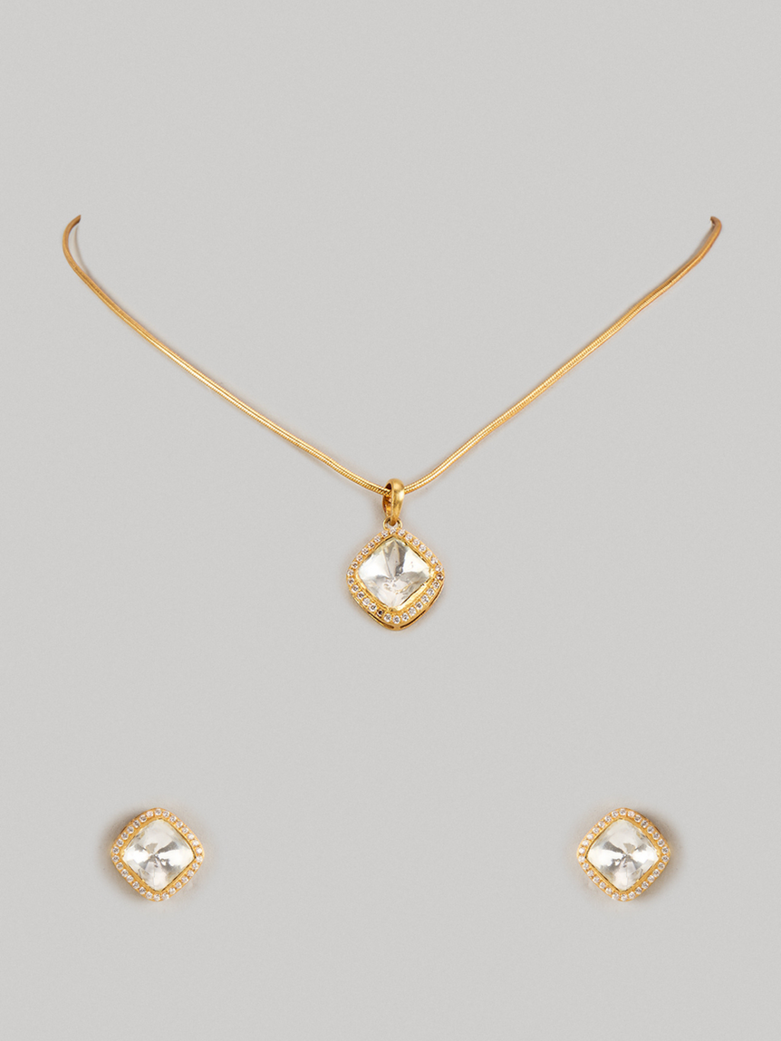 Classic Anne Moissanite Necklace set