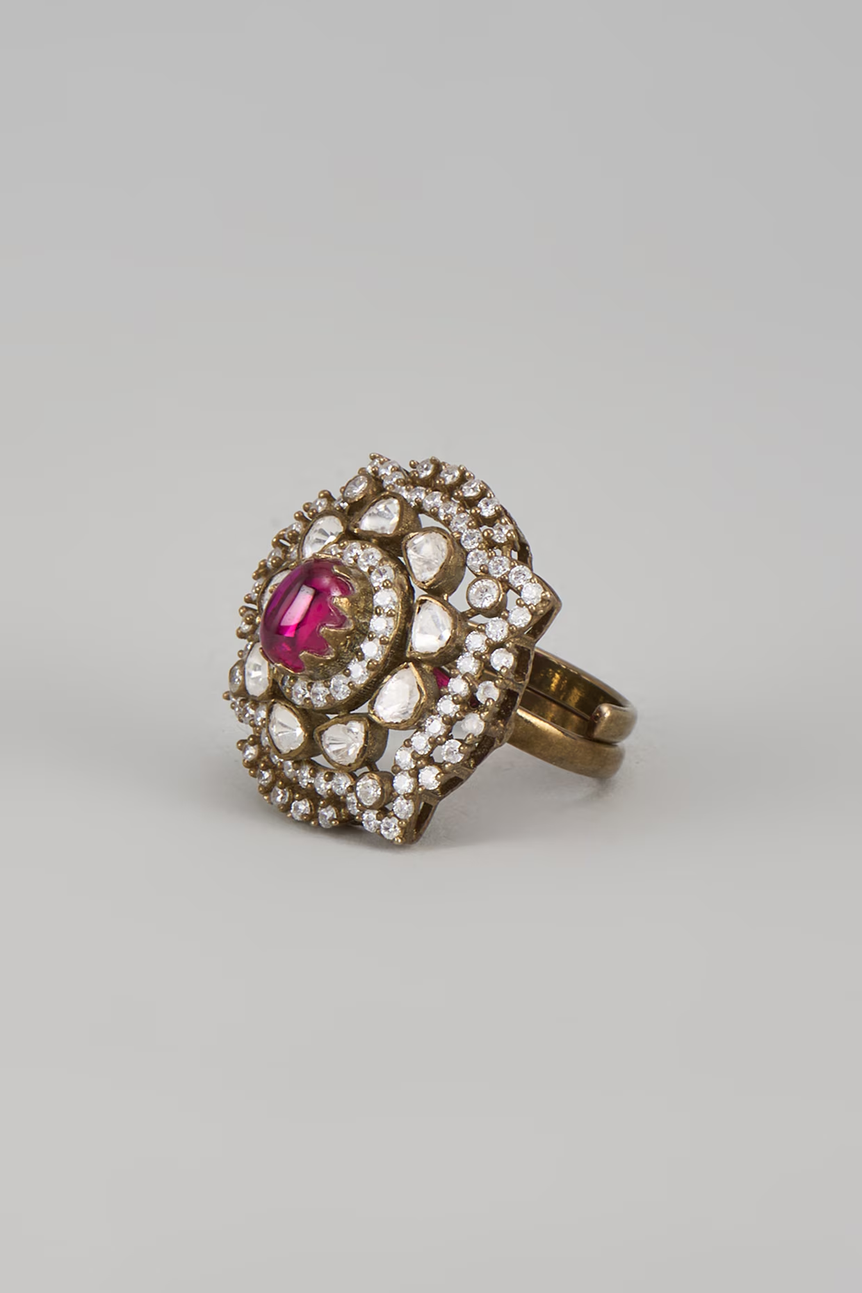 Raani Victorian Moissanite Ring