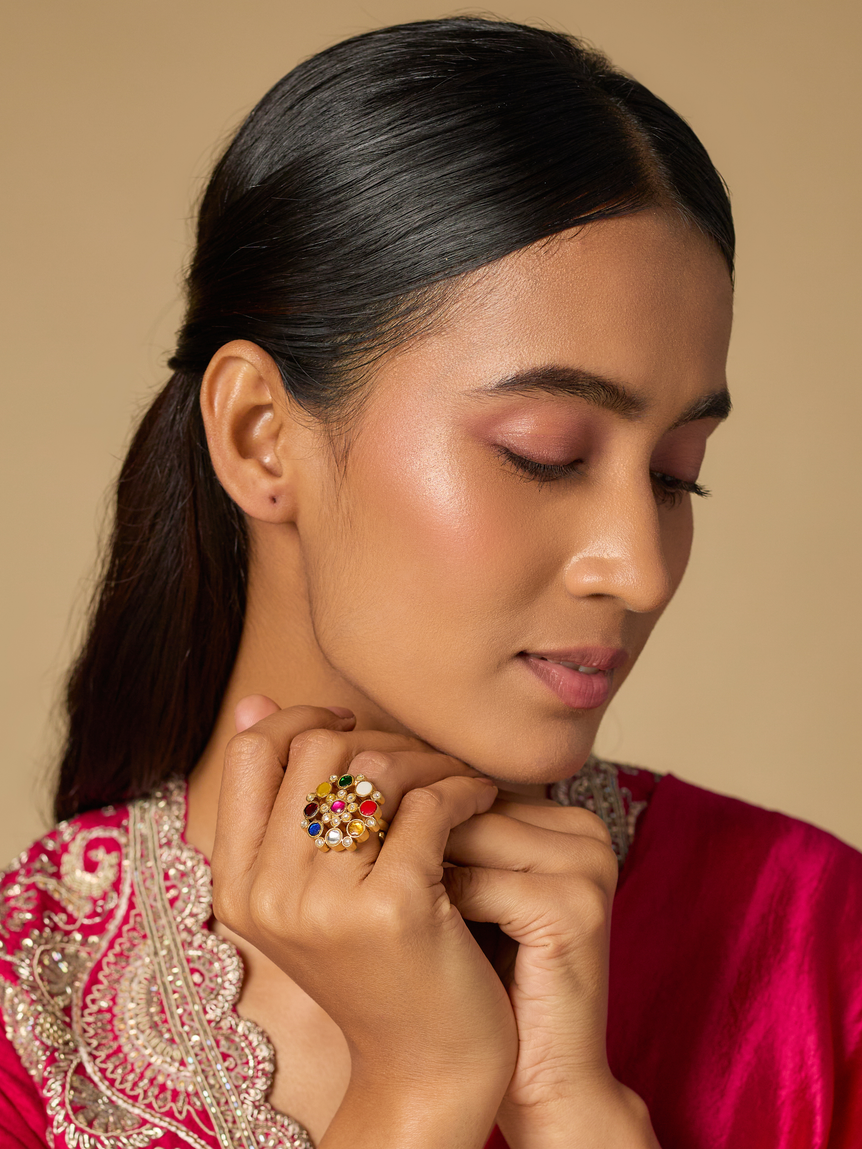 Navratna Kundan Ring