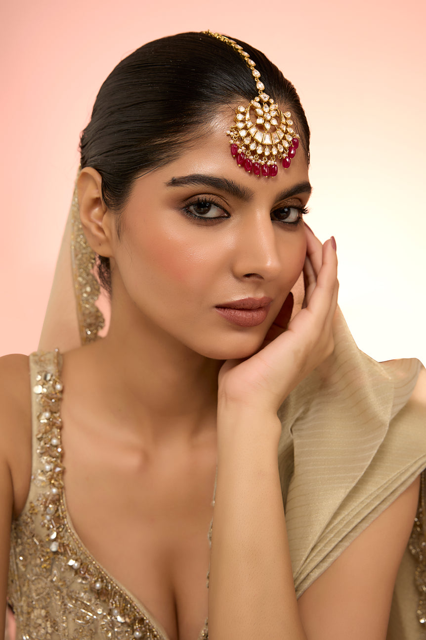 Sheel Moissanite Maangtika