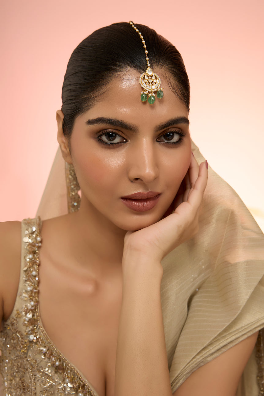 Kuti Moissanite Maangtika