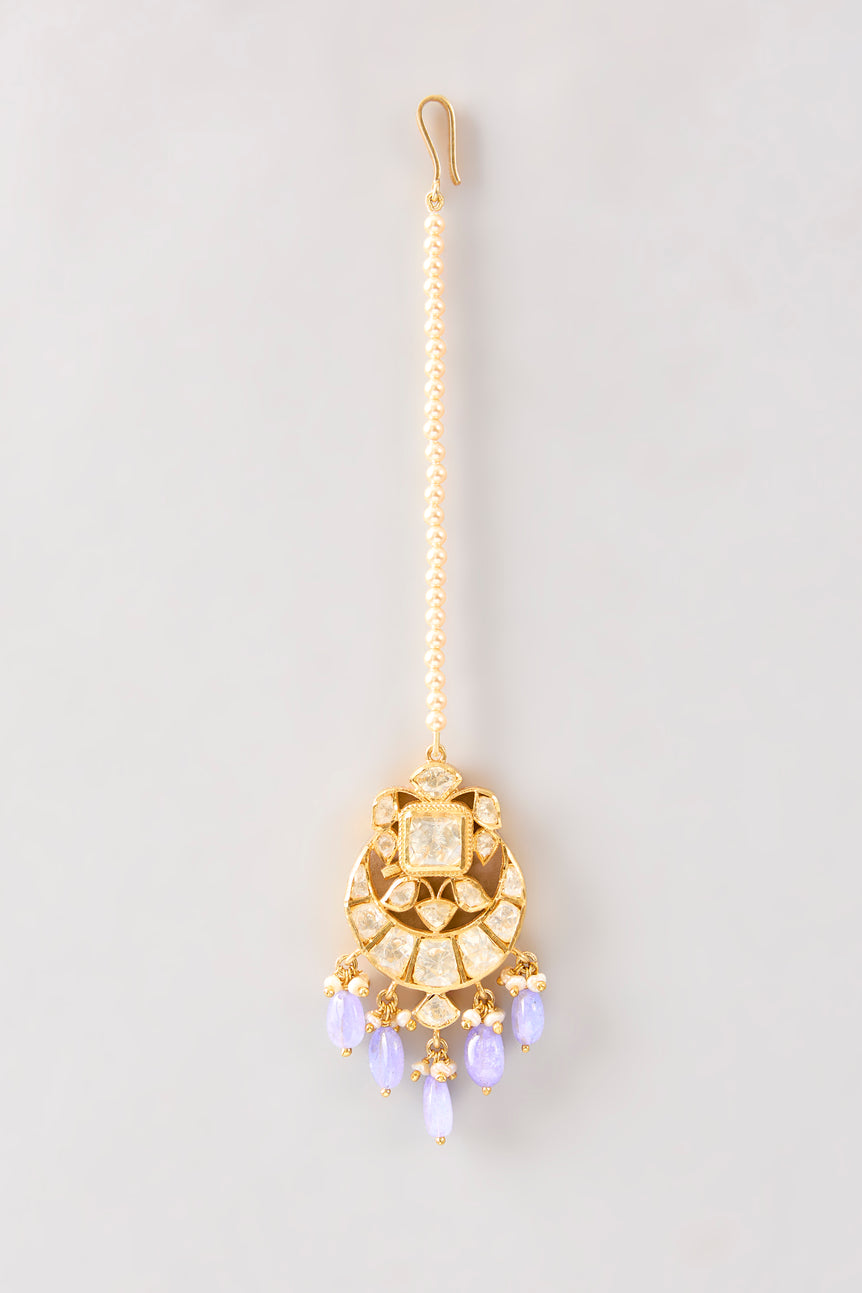 Ashi Maangtika with blue beads