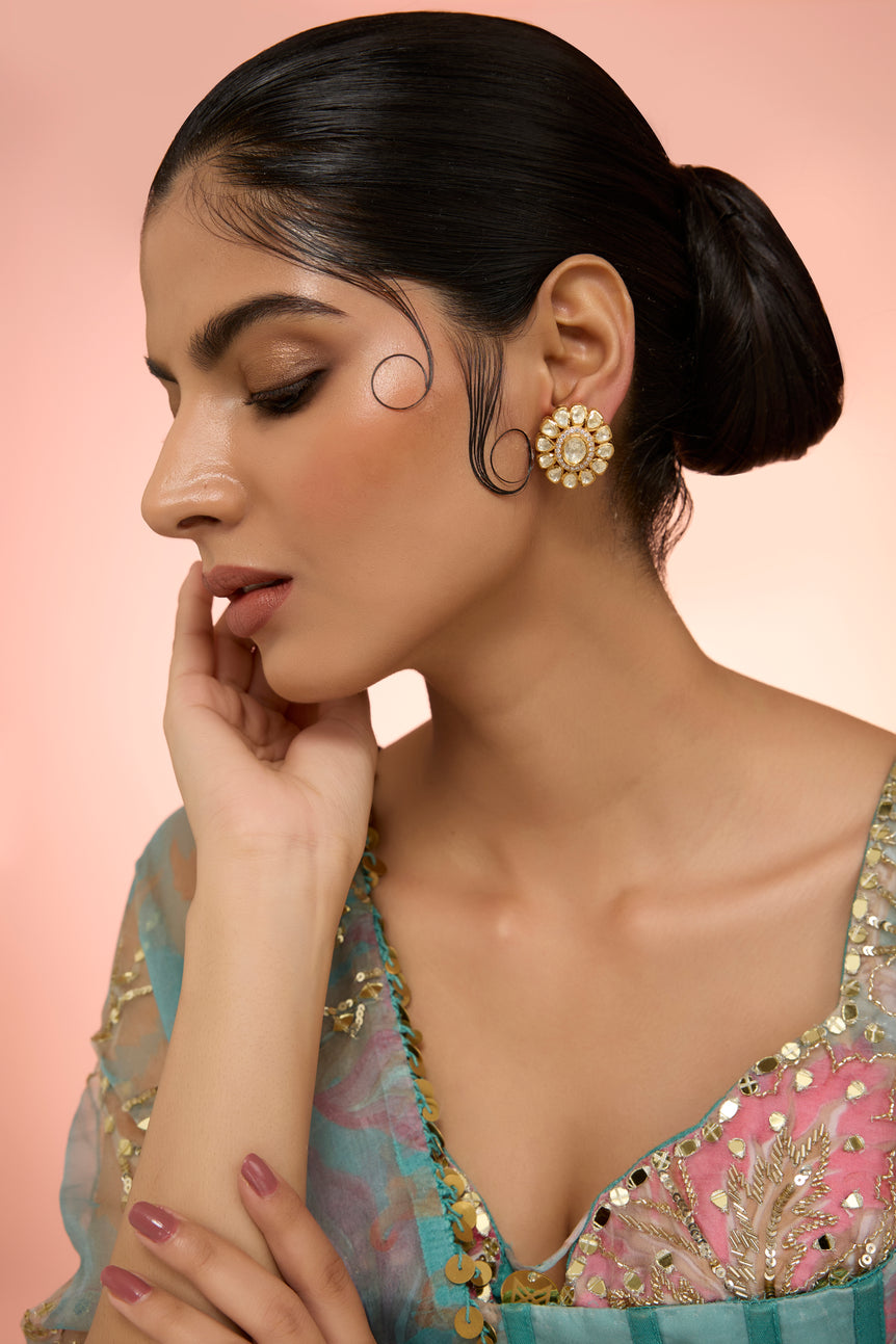 Phool Moissanite Earrings