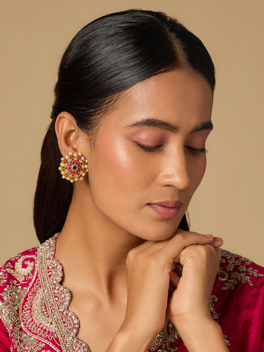 Ashvi Kundan Earrings