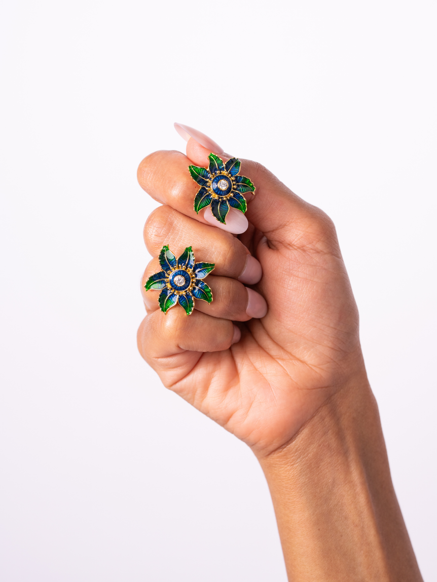 Sparkle Enamel Earrings