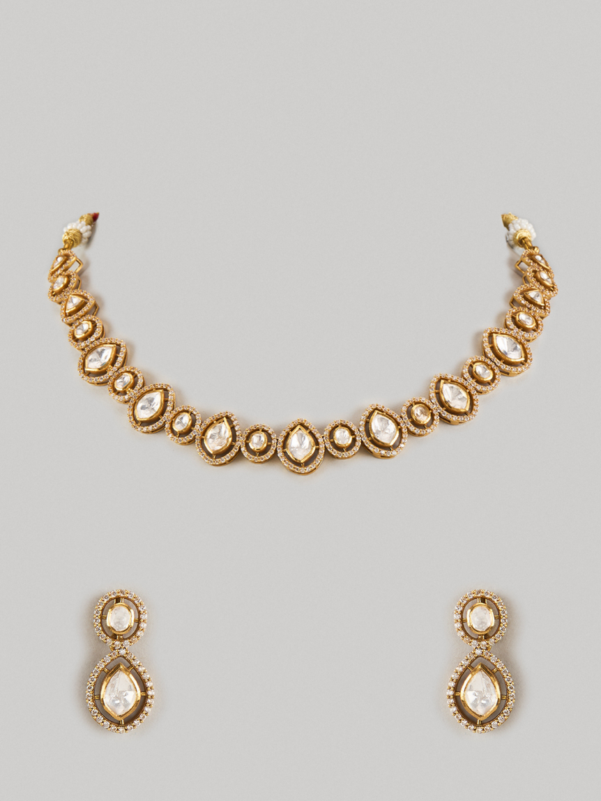 Taara Queen Moissanite Necklace Set