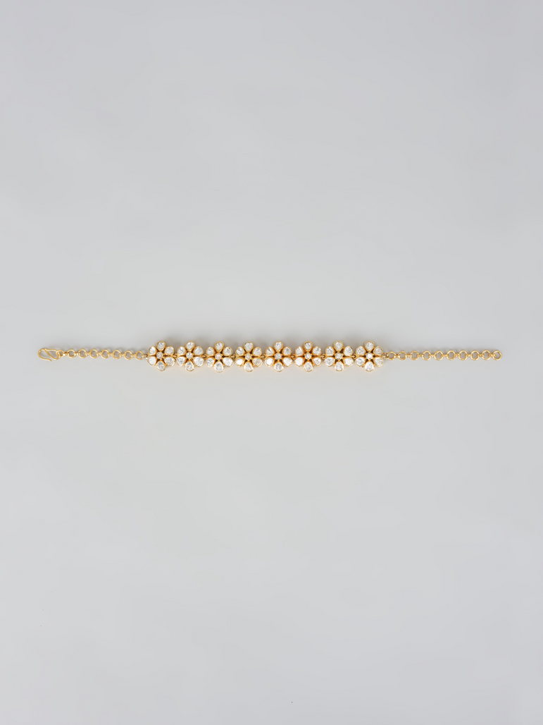 Autumn Moissanite Polki Bracelet