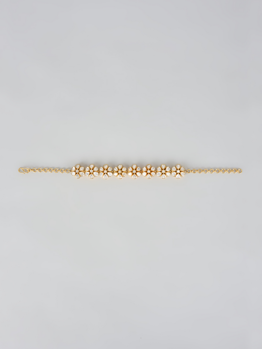 Autumn Moissanite Polki Bracelet