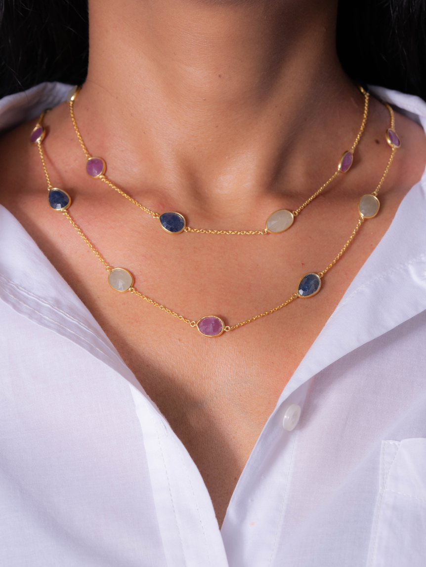 Multi Sapphire Prism Chain