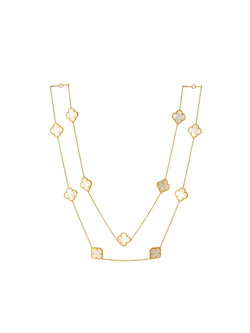 Mother of Pearl Clover Chain