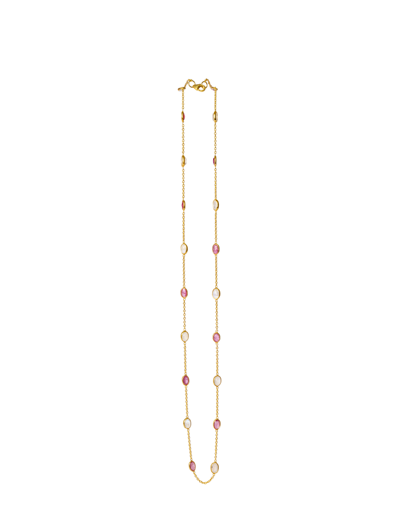 Ruby Moonstoone Chain