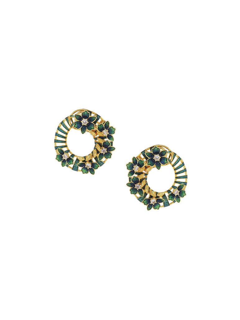 Luma Enamel Drop Hoops