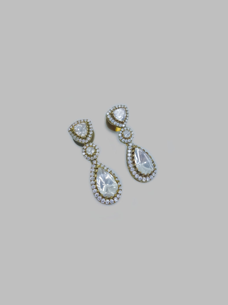 Diva Victorian Moissanite Earrings