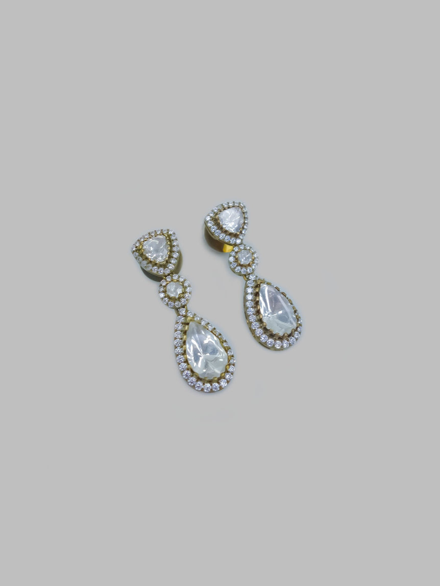 Diva Victorian Moissanite Earrings