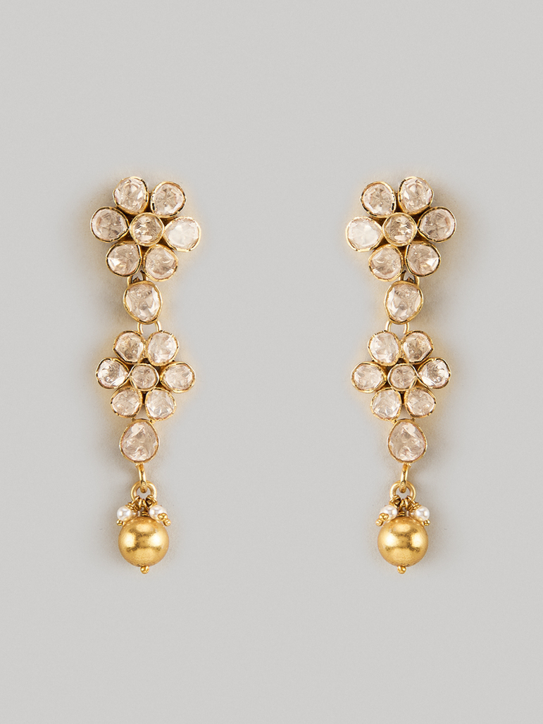 Floral Moissanite Earrings