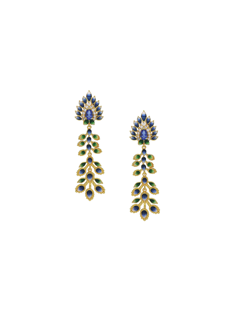 Meher Colorfall Enamel Earrings