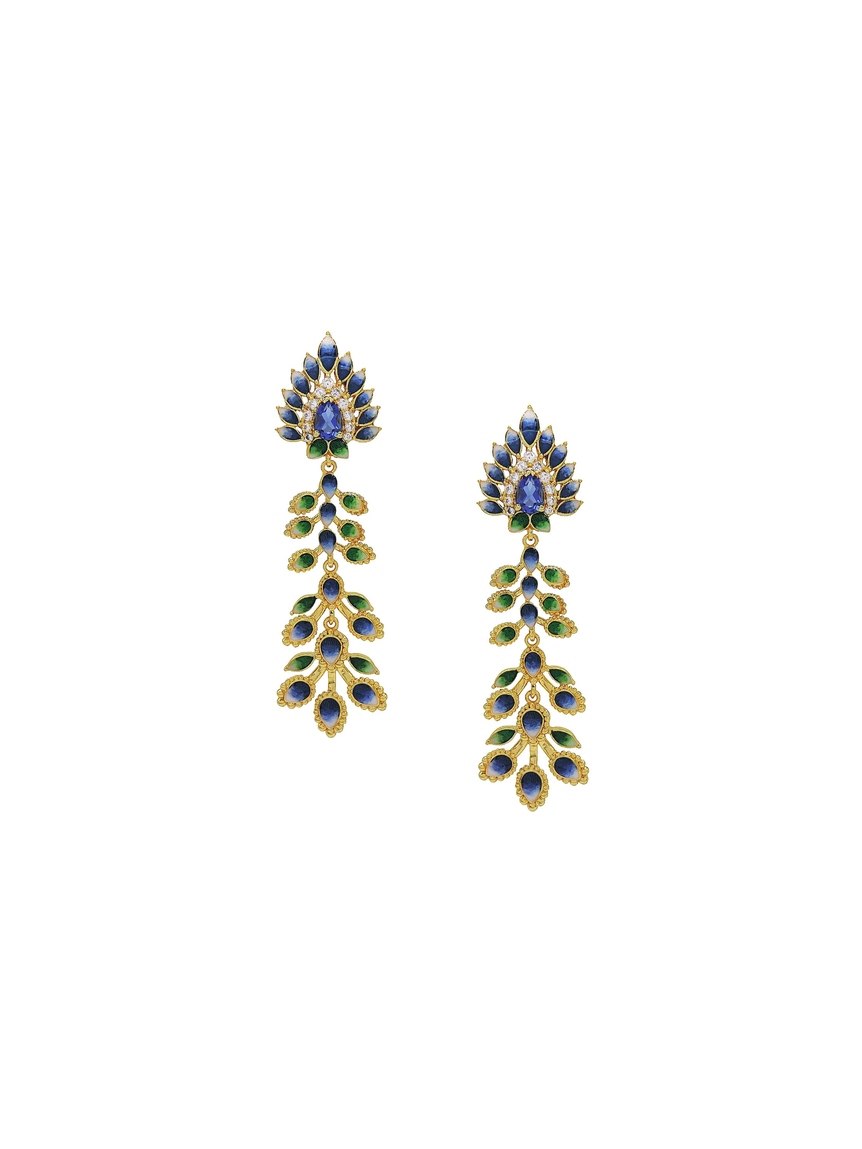 Meher Colorfall Enamel Earrings