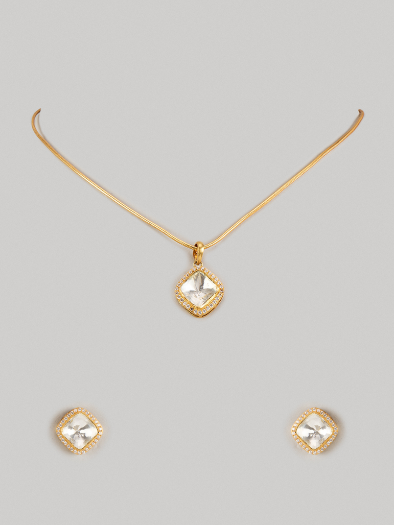 Classic Anne  Moissanite Necklace set