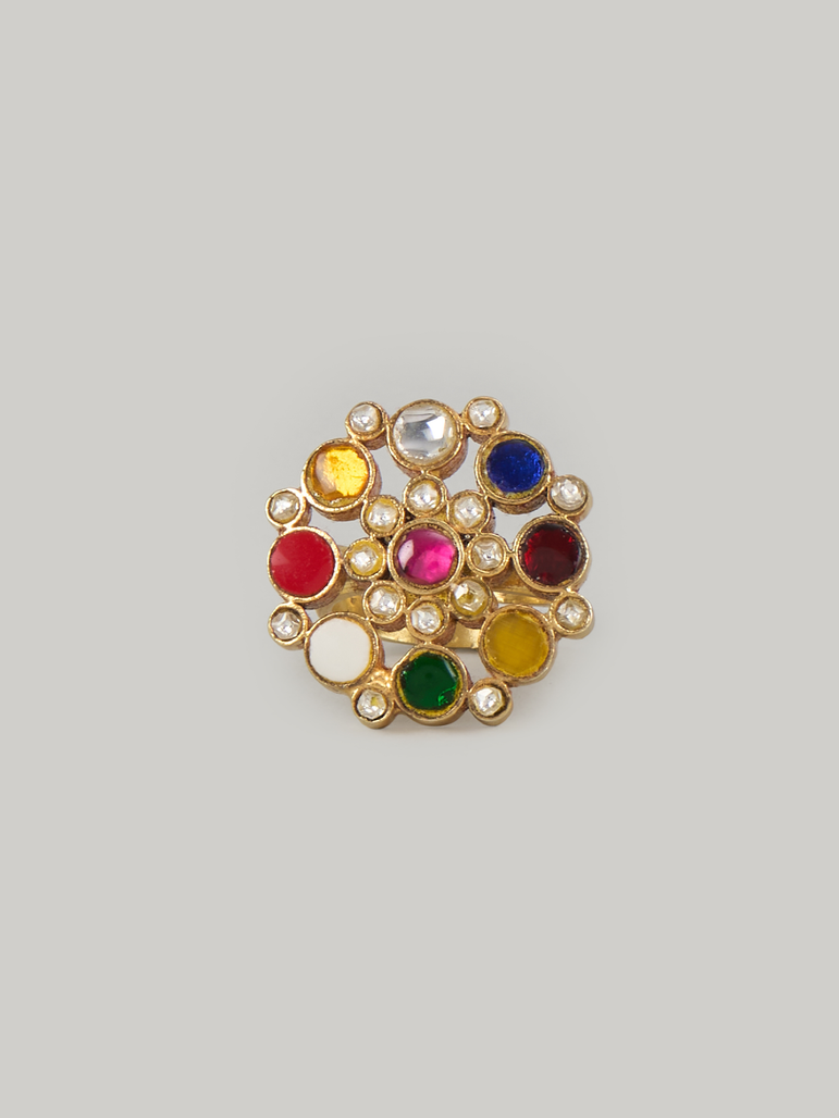 Navratna Kundan Ring