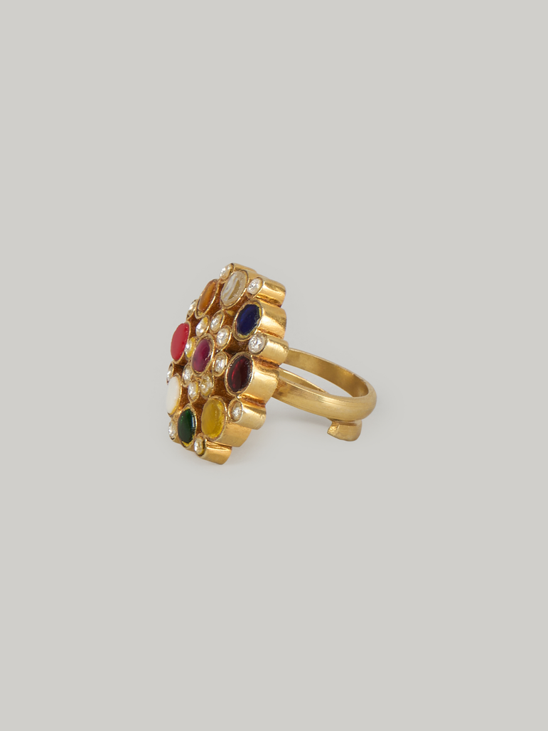 Navratna Kundan Ring