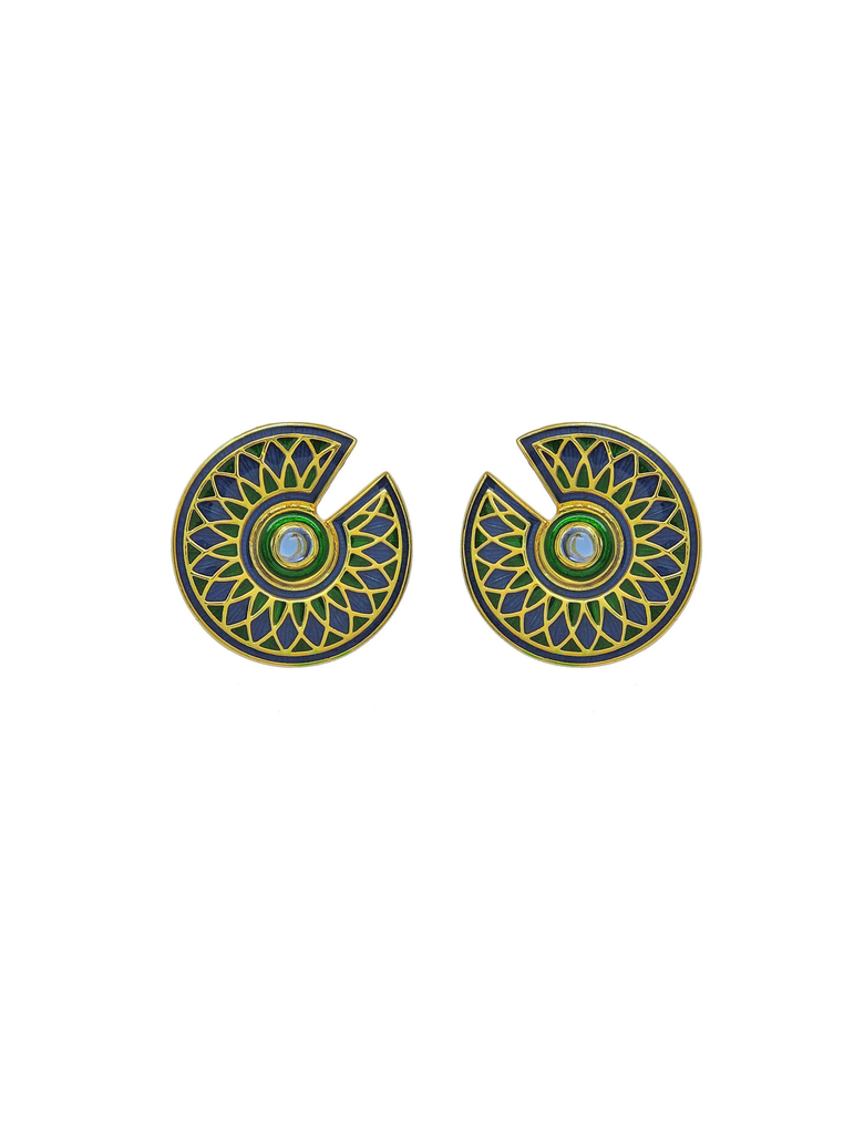 Cosmic Enamel Earrings